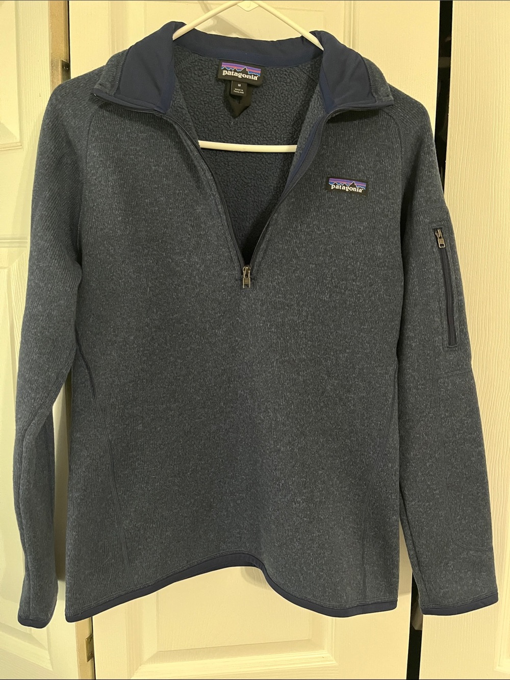 Patagonia Men’s Slate Blue Half-Zip Fleece Pullover